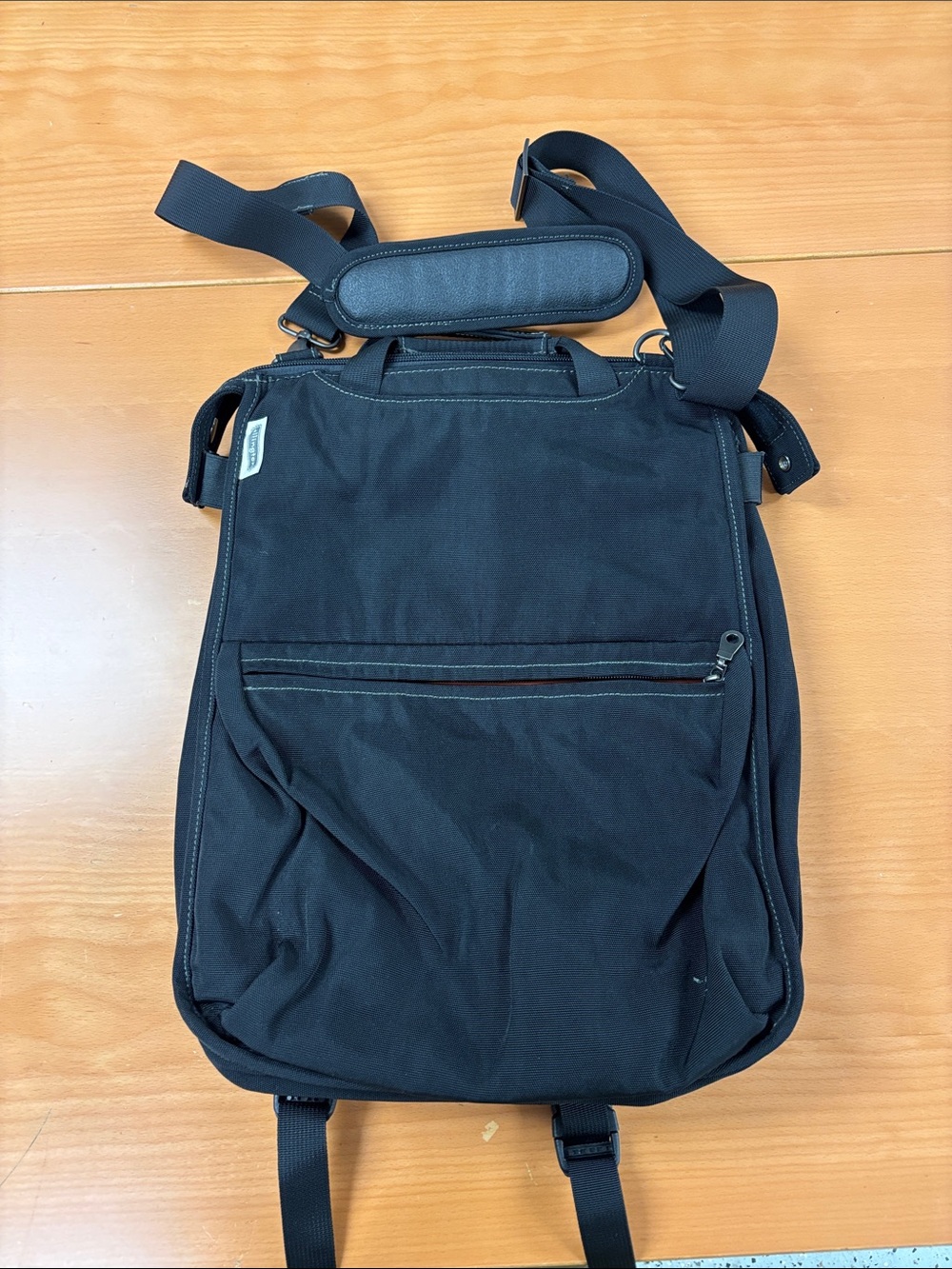 Ellington Black Messenger Bag with Adjustable Strap